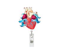 Porte-badge rétractable - Bobine pour étiquette de carte d'identité verticale | Clip résistant de 3,2 cm - Outil d'extension d'identification | Clip pour porte-bagages - Pour Inf