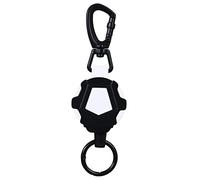 Porte-badge rétractable en acier robuste avec clip de ceinture et clip de ceinture - Porte-clés robuste avec clip de ceinture