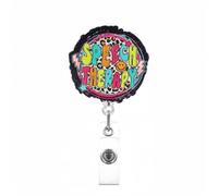 Porte-badge rétractable en acrylique avec clip en métal pour infirmière, médecin, étudiant, enseignant, travailleur pour infirmières