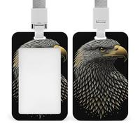 Porte-badge rétractable en forme d'aigle mignon pour le travail, le bureau, les médecins, les infirmières