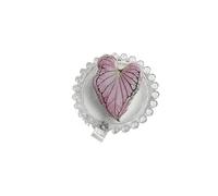 Porte-badge rétractable en forme de feuille de plante tropicale, porte-badge rétractable, exposition, infirmière, étudiant, garçon, carte de visite, fille, carte de poitrine(R35-02,ONE)