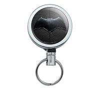Porte-badge rétractable en métal robuste avec clip de ceinture et logo Batman Justice League