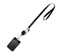 Porte-Badge Rétractable Et Ensemble De Lanière Carte D'identité Avec Bobine Pour Infirmière Médecin Enseignant Lanière ABS