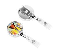 Porte-badge rétractable robuste avec porte-badge Always Happy Hour pour femme et médecin