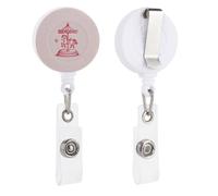 Porte-badge rétractable simple vintage A Horse Carouse pour médecin, infirmière, étudiant, employé de bureau