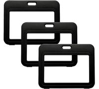 Porte Badge Rigide, 3 Protege Badge Porte Carte Plastique Support Pour Carte D'identité Carte De Crédit Carte Bancaire Carte De Transport Étui De Protection Porte Badge Plastique