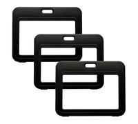 Porte Badge Rigide, 3 Protege Badge Porte Carte Plastique Support Pour Carte D'identité Carte De Crédit Carte Bancaire Carte De Transport Étui De Protection Porte Badge Plastique