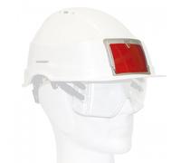 Porte-badge rigide et scratch autocollant adaptable sur casque AUBOUEIX