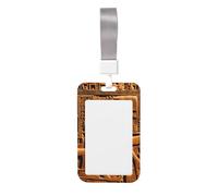 Porte-badge robuste avec bobine rétractable, imprimé amérindien, porte-badge de travail, pour infirmière, enseignant, étudiant, bureau, femme et homme