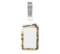 Porte-badge robuste avec bobine rétractable, motif branche d'olivier romaine et imprimé grec, pour infirmière, enseignant, étudiant, bureau, femme et homme