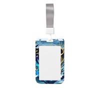 Porte-badge robuste avec enrouleur rétractable, imprimé baleine, bleu foncé, pour infirmière, enseignant, étudiant, bureau, femme et homme