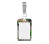 Porte-badge robuste avec enrouleur rétractable - Imprimé lézard vert - Pour infirmière, enseignante, étudiante, bureau, femme et homme