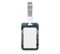 Porte-badge robuste avec enrouleur rétractable - Motif éléphants - Pour infirmière, enseignante, étudiante, bureau, femme et homme