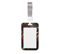 Porte-badge robuste imprimé de Noël avec enrouleur rétractable, porte-badge d'identité, porte-clés, badge de travail pour infirmière, enseignant, étudiant, bureau, femme et homme