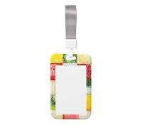 Porte-badge robuste Kiwi avec bobine rétractable, imprimé pastèque, porte-badge d'identité, porte-clés, badge de travail, pour infirmière, enseignant, étudiant, bureau, femme et homme
