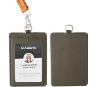 Porte-badge tendance - Porte-cartes d'identité avec cordons - Portefeuille élastique avec boucle robuste pour clés, portefeuille - Joli cordon pour porte-carte d'identité pour homme et femme,