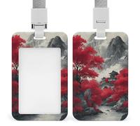 Porte-badge traditionnel japonais avec pince rétractable et porte-nom pour le travail, le bureau, les médecins, les infirmières