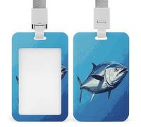 Porte-badge transparent coloré en plastique rigide avec cordon amovible pour sécuriser les cartes d'identité de travail, cartes de crédit pour bureau et usine