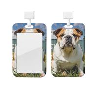 Porte-badge vertical amusant en plastique rigide pour infirmières, bureau