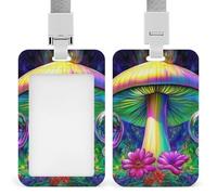 Porte-badge vertical élé et étanche avec cordon, motif floral, guépard et léopard, pour femmes noires d'origine africaine.