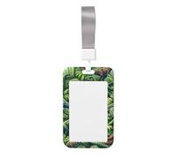 Porte-badge vertical en ABS Jurassic-Dinosaur avec film de numérisation transparent