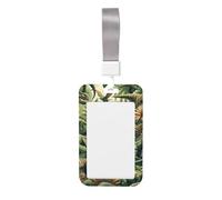 Porte-badge vertical en ABS Jurassic-Dinosaur-Lover avec film de numérisation transparent