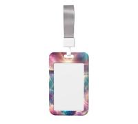 Porte-badge vertical en forme de queue de sirène avec film transparent