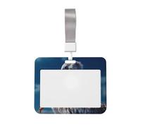 Porte-badge vertical en plastique avec cordon étanche pour carte d'identité, porte-badge pélican, bleu ciel marin, porte-badges, porte-badges, porte-badges, pochette pour bureau