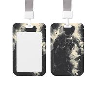 Porte-badge vertical en plastique rigide pour badge d'identification d'astronaute, porte-badge coulissant, porte-badge pour infirmières, bureau