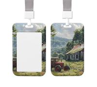 Porte-badge vertical en plastique rigide pour porte-badge d'identification de tracteur agricole pour infirmières et bureau