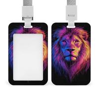 Porte-badge vertical, motif fleurs du Jour des Morts et crânes de sucre mexicains, avec cordon, étui à badge suspendu, léger et réutilisable, idéal pour les enseignants et les infirmières.