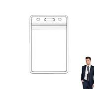 Porte-badge vertical - Protection transparente et étanche pour badge de bureau | Porte-badge Durablle pour cartes de crédit, cartes de passe, cartes clés d'hôtel, bureaux et voyages