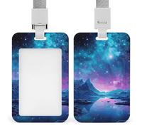Porte-badge vertical robuste et étanche avec lanière détachable pour étiquette de nom - Cadeau pour infirmière, médecin, enseignant, bureau, femme et homme