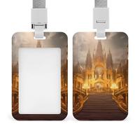 Porte-badge vertical transparent en plastique étanche (designName) - Porte-badge de protection pour le travail, le bureau, les médecins, les infirmières
