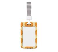 Porte-badge vertical vintage en forme de nez de cochon avec film transparent