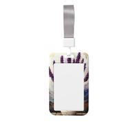 Porte-badge vintage coulissant en plastique rigide pour cartes de travail, porte-nom pour infirmières et bureau