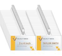 Porte-Badges En Plastique Transparent Avec Clips Pour Badges D'identification 7,6 X 10,2 Cm (40)