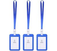 Porte Badges - Non spécifié - 3Pcs - Étanche - Résistant à la déchirure - Avec lanière bleue