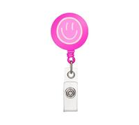 Porte-badges visage souriant - Porte-badge fantaisie - Ventre rotatif