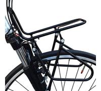 Porte Bagage Avants Velo - 2 méthodes d'installation - capacité de 15 kg - pour Transporter Panier, Sacoche, Tente, Sac de Couchage - Facile à Installer - Noir