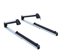 Porte-Bagage Pour Voiture Lot De 2 Porte-skis Et Snowboards Toit Pour Voiture En Alliage D'aluminium Transversales Porte Bagage(Argent)