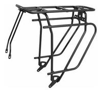 Porte bagage velo arriere a tringles p2r alu noir reglable 26-28-700c compatible systeme mik gamme basil -poids maxi 25kgs-