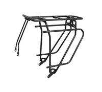 Porte bagage velo arriere a tringles p2r alu noir reglable 26-28-700c compatible systeme mik gamme basil -poids maxi 25kgs-