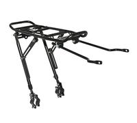 P2R Porte-bagage vélo arrière à tringles – alu noir – réglable 20"–29" – plateforme 39x14 cm