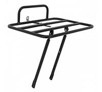 Porte bagage velo avant a tringles p2r diam 6mm noir patte reglable 26"-28" (plateforme 35cm x 25.8cm)