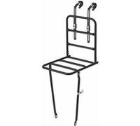 Porte bagage velo avant basil large noir mat 26-28 fixation oeillets fourche et crochet cintre (28x31x27 cm) Noir G