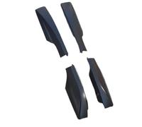 Porte-Bagages 4 Pièces pour Toyota pour RAV4 2006 2007 2008 2009 2010 2011 2012 ABS Barre De Toit Barre De Protection D'extrémité Coque De Remplacement Railing Porte-Bagages(Black)