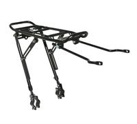 P2R Porte-bagage vélo arrière à tringles – alu noir – réglable 20"–29" – plateforme 39x14 cm