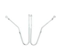 Porte-Bagages Arrière Barre Support Sacoche Latérale Gauche/Droite pour Triumph pour Bonneville SE T100 T 100 2001-2015 Accessoires De Moto Porte Bagage Moto(Chrome)