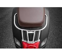 Porte-Bagages arrière de Moto Compatible avec Vespa GTS300 GTS250 GTV300 GTS 300 250 GTV 300 GTS-250 GTS-300 GTV-300 2008-2022 Support de Rangement pour Queue Barre d'appui pour Passager (Chrome)